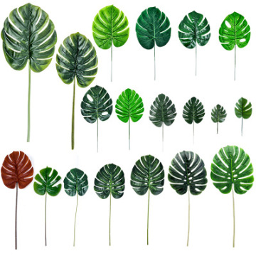 YAYUN Y-2031 One Piece Monstera Artificial Plant for Home Garden Decoration