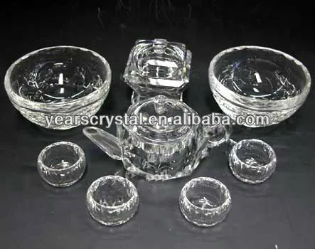 Tea Pot 3D Laser Engraved Crystal Crafts (G-385)