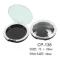 Round Cosmetic Compact Case with 59mm Pan