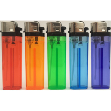 Accessori per il fumo Serbatoio trasparente accendino in acciaio