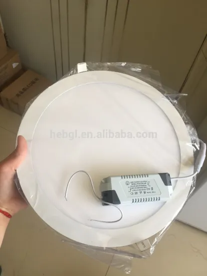 Round Square Panel Light Flush Mounted LED Ultrathin 25W Ceiling Light