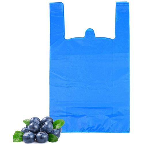 Thank You Black Plastic Carrier Packaging Grocery Shopping Bag with Logo