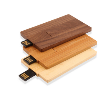Custom Logo Wooden Card  Usb Flash Drive