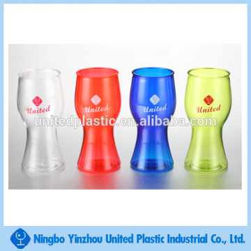 16oz/480ml torch shaped hard plastic beer beverage water mug for bar, party, match, prmotions