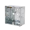 Caja de interruptor de caja de metal galvanizado 3x3