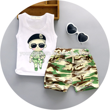 NT26 2016 summer baby clothes two set cartoon vest
