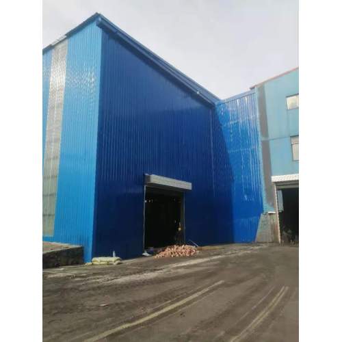 Proyecto de conexión de techo entre talleres nuevos y antiguos.