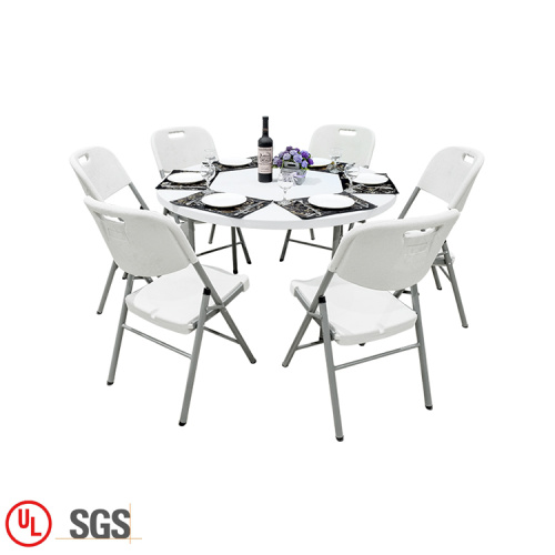 Outdoor Round Folding Out Portable Tables And Chairs