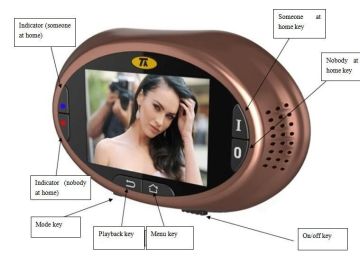 Wifi Digital Wireless Video Doorphone , 3.5" Inch Screen