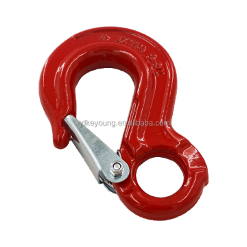 G80 Forged Lifting Eye Hoist Hook with SafetyLatch