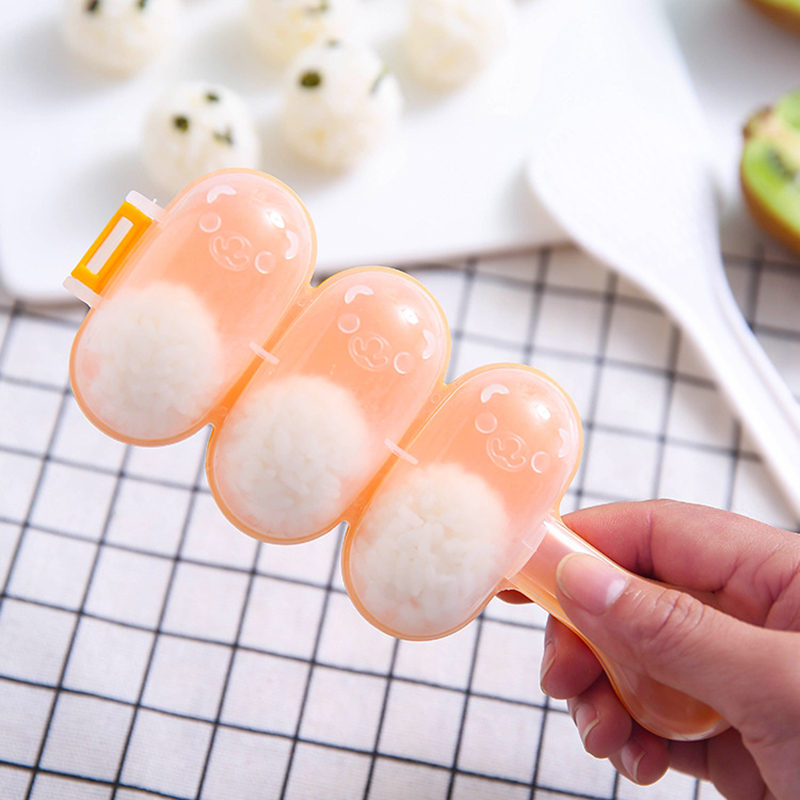 DIY Rice Ball Shape Sushi Maker Mold Tools With Spoon Kitchen Mold Tools