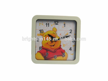 Promotional Gift Square Shape Kids Digital Quartz Step Alarm Clock