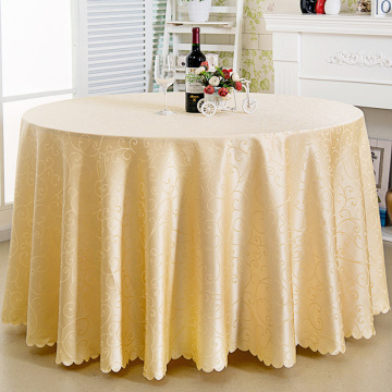 Reusable Damask Tablecloth with Simple Pattern and Jacquard Design: Versatile Wedding Table Decor