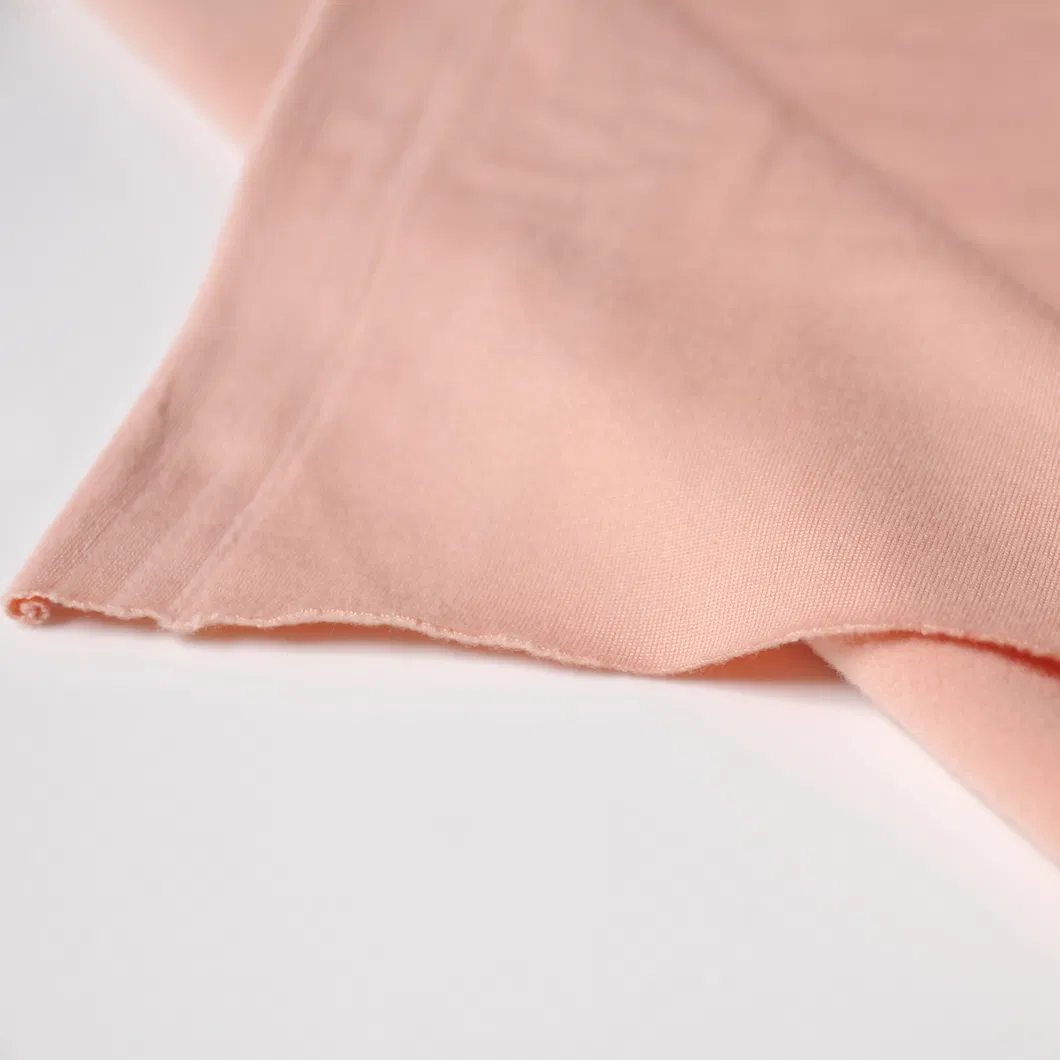 ขายส่งผ้าโพลีสแปนเด็กซ์แปรงถักผ้าถักแข็งสำหรับชุดนอนเสื้อผ้า