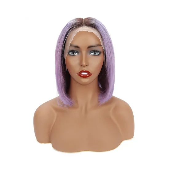 T lace Bob 100% Virgin Human Hair Glueless Hd Lace Front Brazilian Transparent Lace Wigs