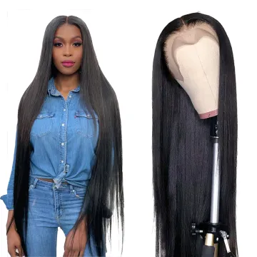 Raw Brazilian Virgin Human Hair Full Lace Frontal Closure Wig Cheap Straight 13X6 Hd Lace Front Wig Human Hair Vendor