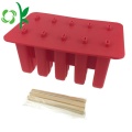 Durable Silicone Ice Cube Maker Brickor med lock