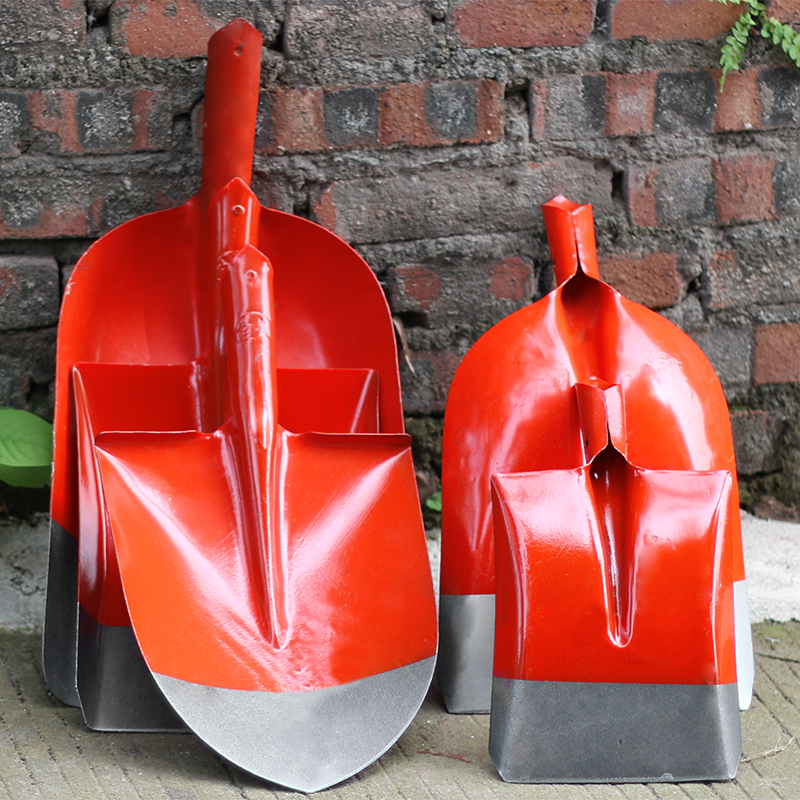 Multifunctional steel hand shovel agricultural excavating soil spade outdoor garden tool household wooden handle shovel