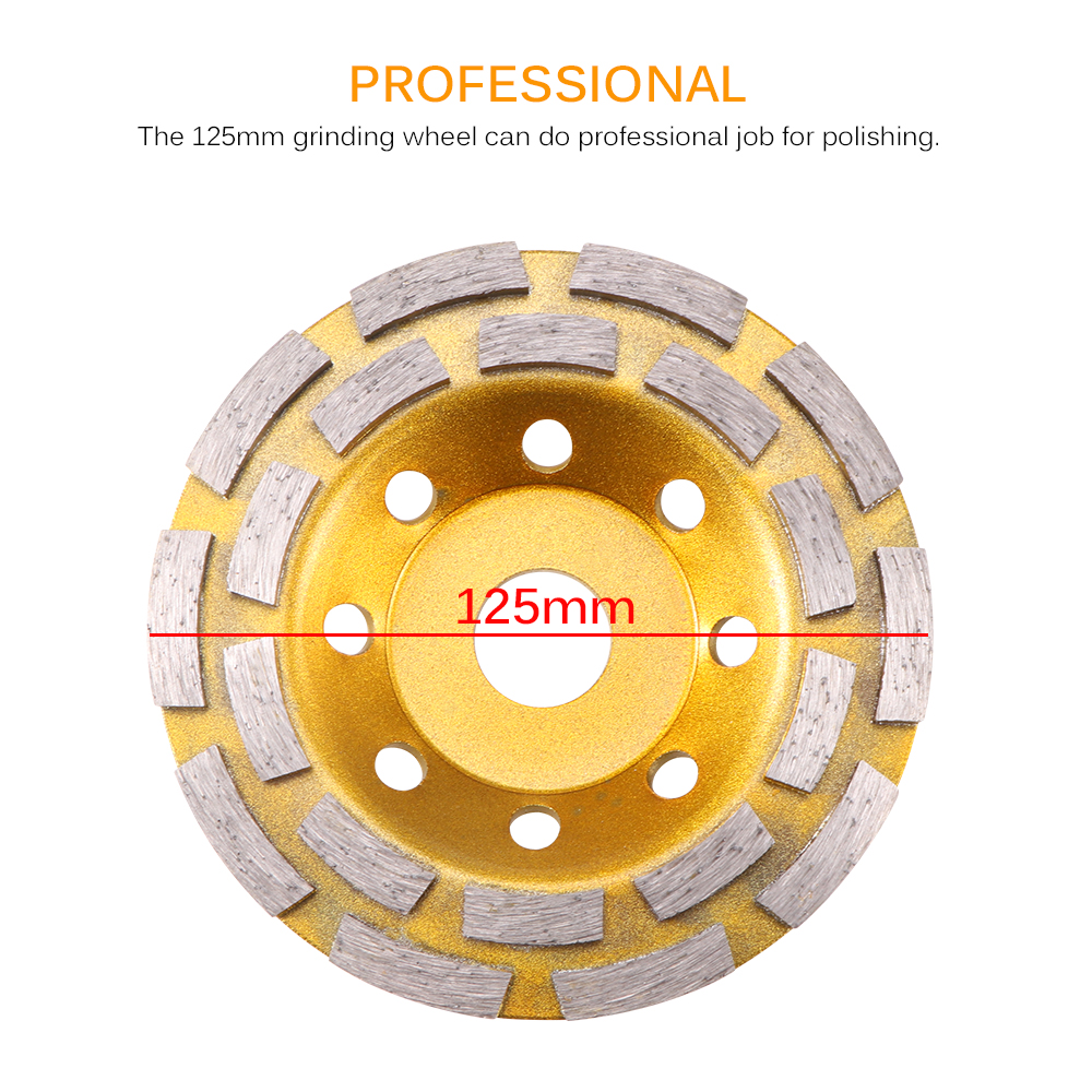 New 125mm Diamond Grinding Wheel Disc Bowl Shape Grinding Cup Concrete Granite Stone For Ginding Wheel Machine Tools