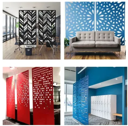 Modern Design Interior Decorative Polyester Divider