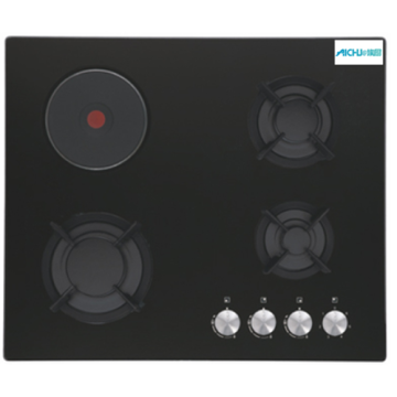 Gas Cooker Burner Black Electric Hob