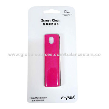 Three Colors Screen Cleaners for iPhone and iPad, Spray and Microfiber Cloth