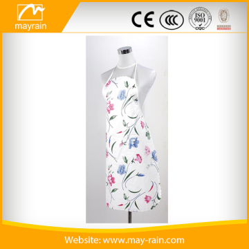 high quality embroidery adjustable adult PVC long bib aprons