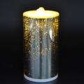 Velas de fuente de agua LED de superficie de vidrio 3D recargable