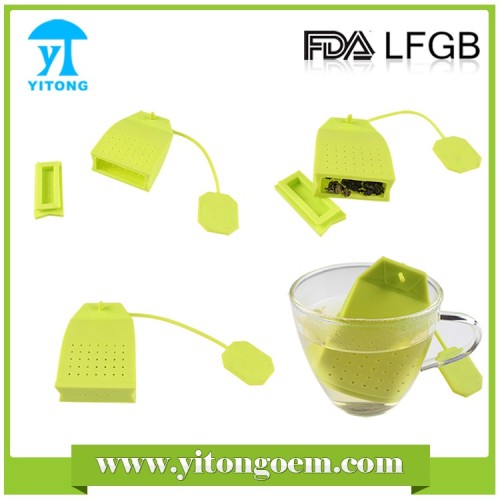 Colorful FDA standard silicone tea infuser/ silicone tea bag squeezers