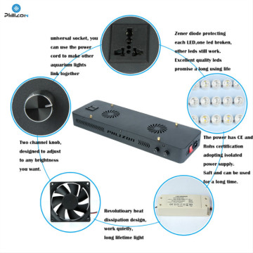 Luz subacuática inteligente para acuarios de 165W Led