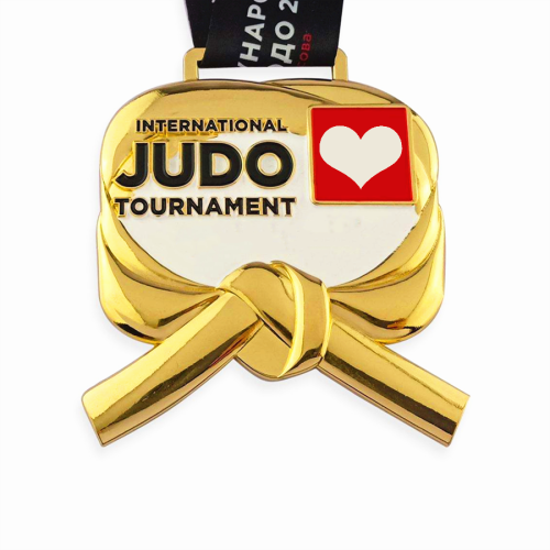 Medalla de judo de torneo internacional personalizado