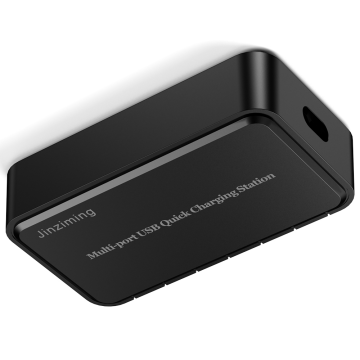 Carregador rápido de 6 portas com USB-C e QC3.0