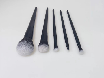 Amazon Top Sold Hair Black Cosmetics Makeup Brush Set 5pcs