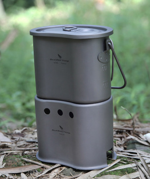 Boundless Voyage Outdoor Foldable Titanium Stove & Ultralight Cookware for Picnic Camping