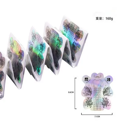 Durable Adhesive Butterfly Nail Form for Gel Extensions