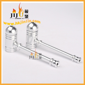 yiwu jinlin fashion newly aluminum portable wholesale metal smoking pipe JL-107