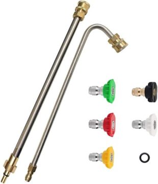 Jet Wash Gun Angled Lance Adapter Compatible