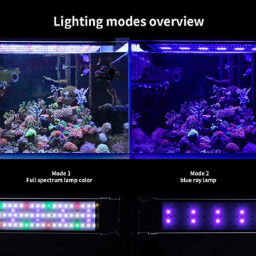 พิพิธภัณฑ์สัตว์น้ำไฟ LED สเปกตรัม 45W สำหรับน้ำจืดเต็มสเปกตรัม