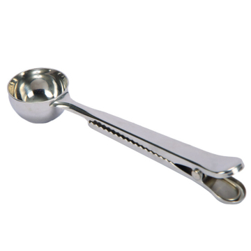 Stainless Steel Coffee Scoop with Bag Clip