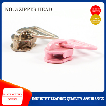 Nylon long plate head spray painted zipper head
