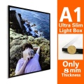 Nueva caja de luz LED magnética de aluminio ultra-slim A1