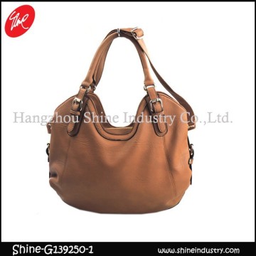2015 famous brand new design fashion brown hobo bag