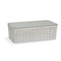 White Rattan Outdoor Muwebles na Muwebles