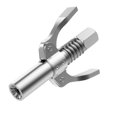 Strong Lock-on 1/8 Grease Gun with Sharp Nozzle and Double Handle Coupling