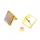 Natural Craved Pyramid Semi Precious Stone Stud Earrings