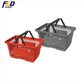 High-Quality Design Chrome Plated Plastic Wire Mesh Supermarket Shopping Basket