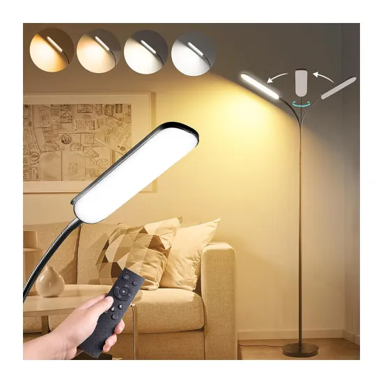 2023 Super Bright 18W LED Floor Lamp with Remote Control and Dimmable Function