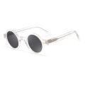 Round Black Acetate Sunglasses