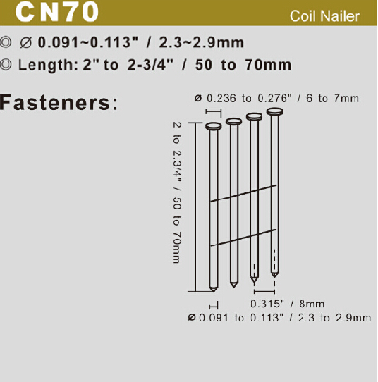 Crate, Pallet & Box Assembly Siding,decking and sheathing Industrial Coil Nailer