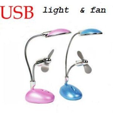 Flexible Mini USB Light with USB Fan